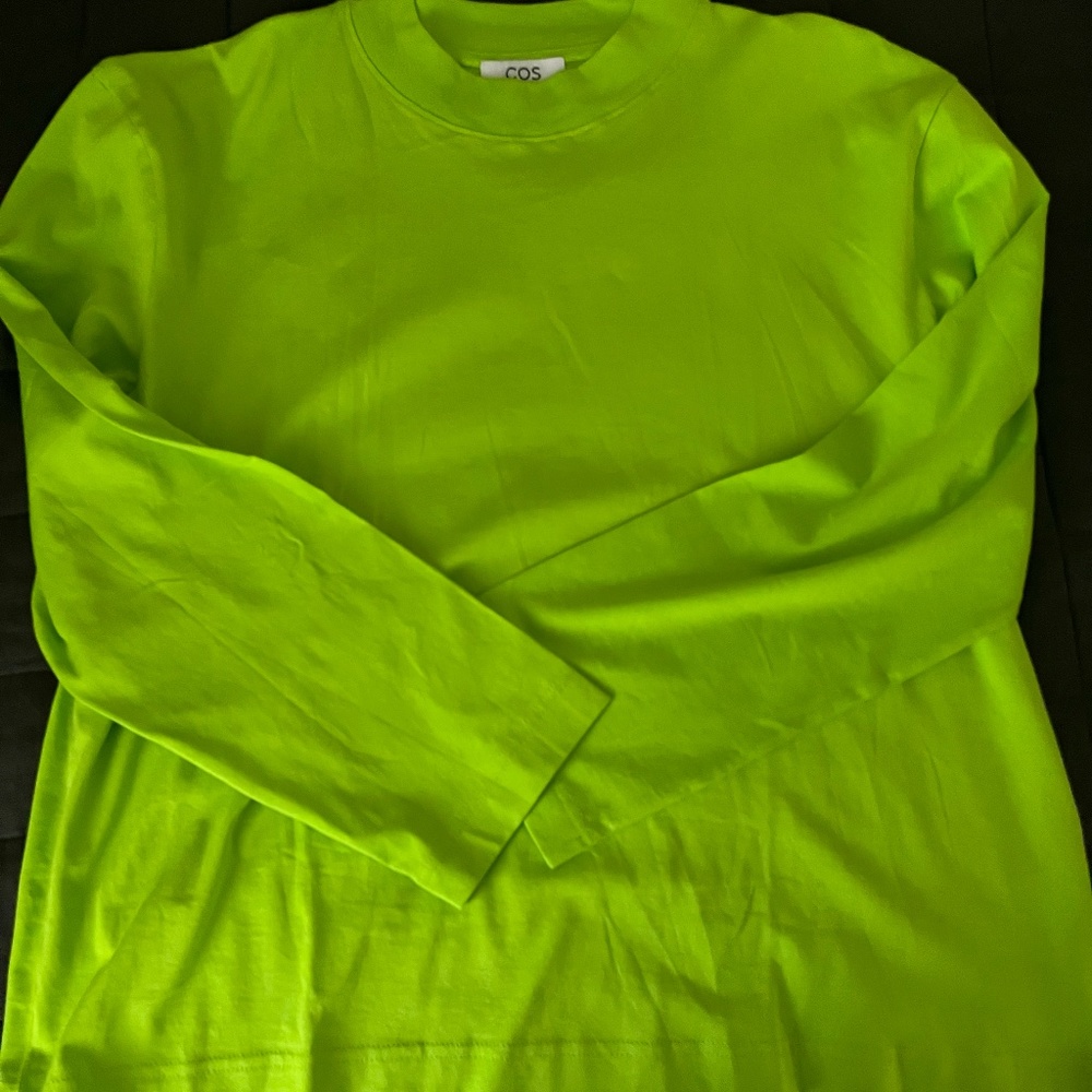 COS Lime Green Mock Turtleneck - never worn!